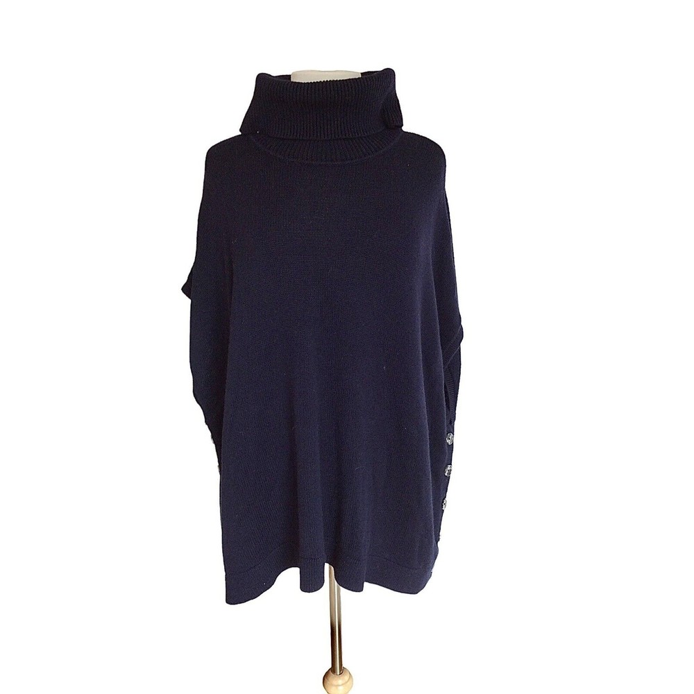 Boden Navy Blue Turtleneck Sweater Vest, sz M